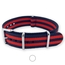 James Bond Blau Rot NATO Uhrenarmband G10 Military Nylon Strap