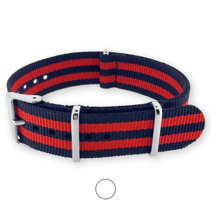 James Bond Blau Rot NATO Uhrenarmband G10 Military Nylon Strap