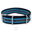 Schwarz Himmelblau Orange NATO Uhrenarmband G10 Military Nylon Strap