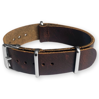 Braunes NATO Band Pull-Up Leder - SS