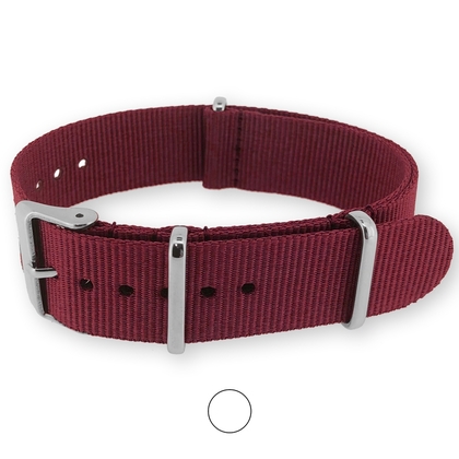 Weinrotes NATO Uhrenarmband G10 Military Nylon Strap