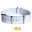 Weisses NATO Uhrenarmband G10 Military Nylon Strap