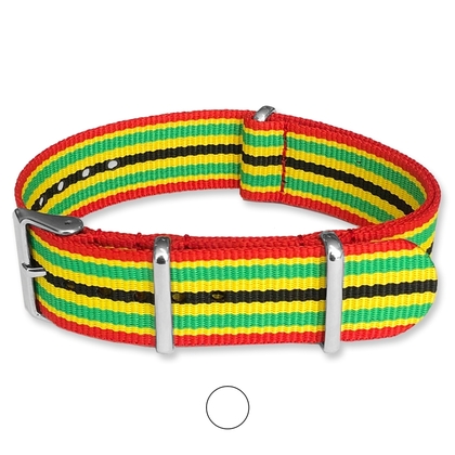Rasta / Reggae NATO Uhrenarmband G10 Military Nylon Strap
