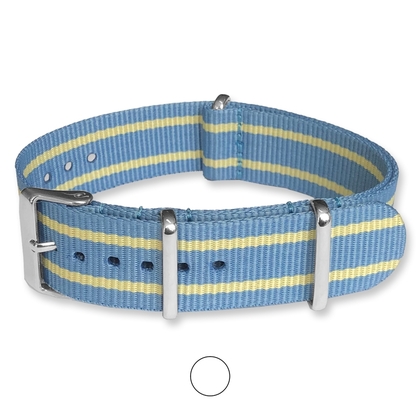 Himmelblau Creme NATO Uhrenarmband G10 Military Nylon Strap