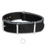 Schwarz Grau Seatbelt NATO Strap Deluxe Nylon Uhrenarmband