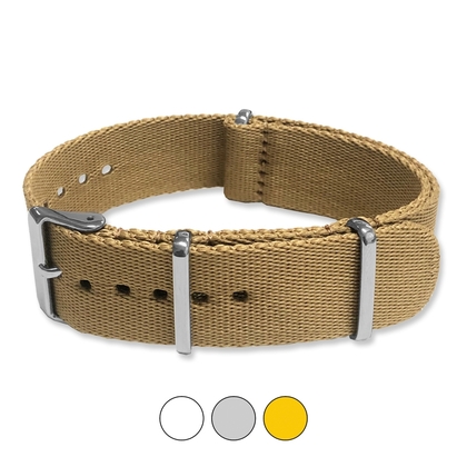 Wüstensand Seatbelt NATO Strap Deluxe Nylon Uhrenarmband