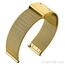 Milanaise Mesh Uhrenarmband 0.6 Fein Gewebter Stahl Goldfarbig