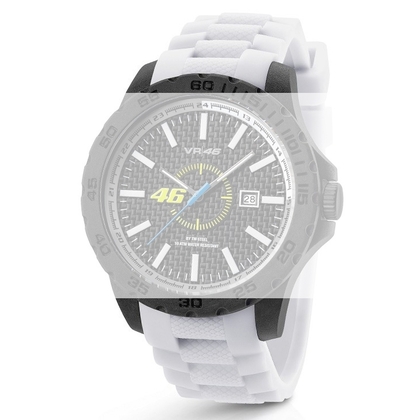 TW Steel VR3 Valentino Rossi VR|46 Uhrenarmband - Gummi Weiss 20mm