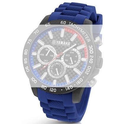 TW Steel Y110 Yamaha Factory Racing Uhrenarmband - Gummi Blau 22mm