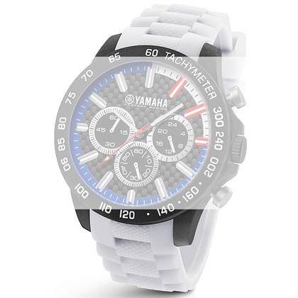 TW Steel Y116 Yamaha Factory Racing Uhrenarmband - Gummi Weiss 22mm