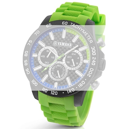 TW Steel Y118 Yamaha Factory Racing Uhrenarmband - Gummi Grün 22mm