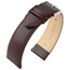 Hirsch Osiris Uhrenarmband Rindbox Leder Dunkelbraun