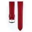 Hirsch Osiris Uhrenarmband Rindbox Leder Rot