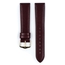 Hirsch Osiris Uhrenarmband Rindbox Leder Weinrot