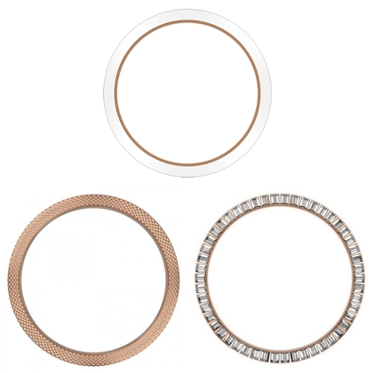 Marc Coblen 45mm SET 3x Lünetten Rosegoldener Stahl Kombi