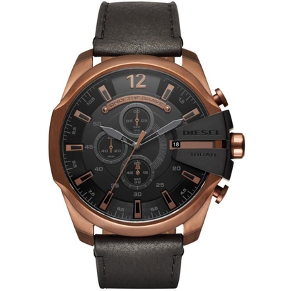 Diesel DZ4459 Uhrenarmband Leder Schwarz