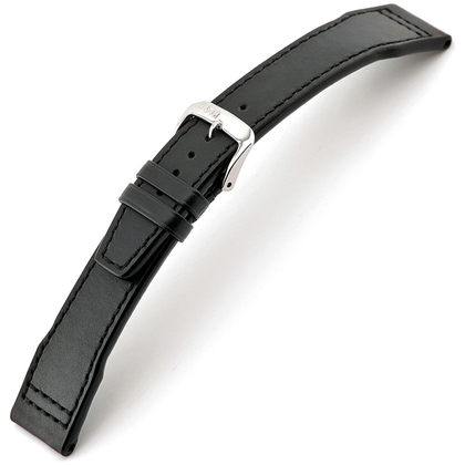 Rios Scirocco Uhrenarmband für IWC Kalbsleder Schwarz