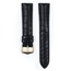 Hirsch Genuine Alligator Louisiana Uhrenarmband Alligatorleder Matt Schwarz