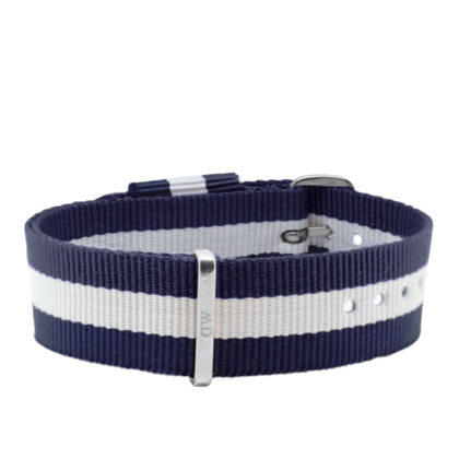 Daniel Wellington 18mm Classic Glasgow NATO Uhrenarmband mit Stahlschliesse