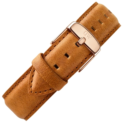 Daniel Wellington 20mm Classic Durham Uhrenarmband Vintage Leder Braun mit Roséschliesse