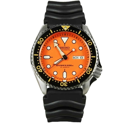 Seiko Diver Z22 Uhrenarmband SKX011 Gummi Schwarz - OHNE SCHLIESSE - 22mm