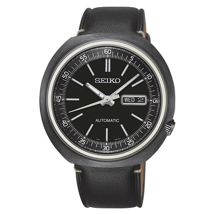 Seiko Recraft Automatic Uhrenarmband SRPC15K1 Leder Schwarz