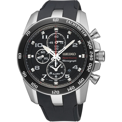 Seiko Sportura Uhrenarmband SNAE87 Gummi Schwarz