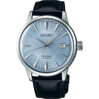 Seiko Presage Automatic Uhrenarmband SRPB43 Leder Schwarz