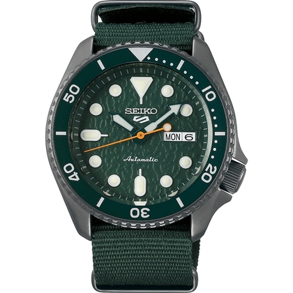Seiko 5 Sports SRPD77 Uhrenarmband Nato Grün 22mm