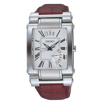 Seiko Uhrenarmband SPQ011 Leder Braun