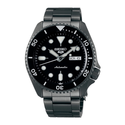 Seiko 5 Sports Uhrenarmband SRPD65K1 Edelstahl Dunkelgrau 22mm