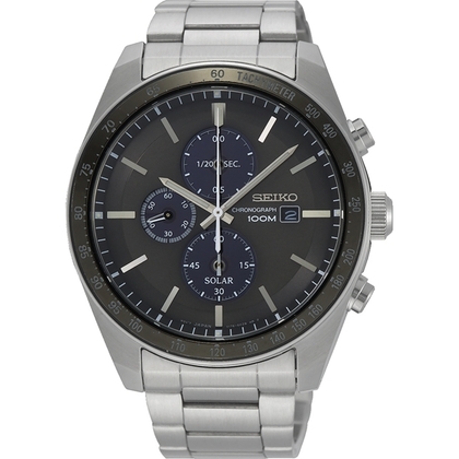 Seiko Chronograph Solar Uhrenarmband SSC715 Edelstahl