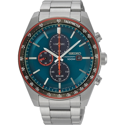 Seiko Chronograph Solar Uhrenarmband SSC717 Edelstahl