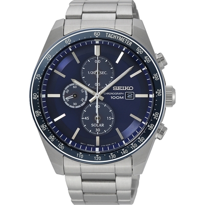 Seiko Chronograph Solar Uhrenarmband SSC719 Edelstahl