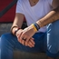 NIMA Atelier Seth Kalbsleder Armband mit Faltschliesse Rosa