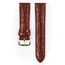 Hirsch Crocograin Uhrenarmband Goldbraun