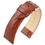 Hirsch Crocograin Uhrenarmband Goldbraun