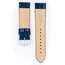 Hirsch Crocograin Uhrenarmband Blau