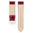Hirsch Crocograin Uhrenarmband Weinrot