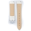 Hirsch Duke Uhrenarmband Alligatorgrain Weiss