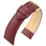 Hirsch Rainbow Uhrenarmband Lizardgrain Weinrot