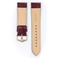 Hirsch Rainbow Uhrenarmband Lizardgrain Weinrot