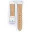 Hirsch Crocograin Uhrenarmband Weiss