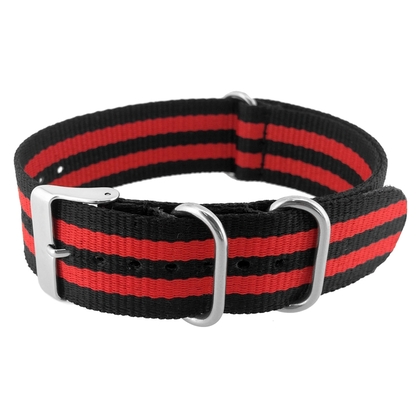 NATO Strap Nylon Uhrenarmband Red Bond
