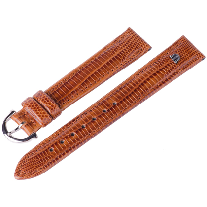 Maurice Lacroix Uhrenarmband Tejus Eidechse mit Schliesse Cognac
