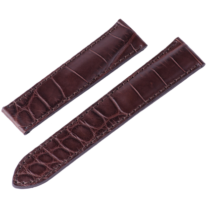 Maurice Lacroix Pontos Uhrenarmband Klemmschliesse Mississippi Alligator Braun 20/18 mm