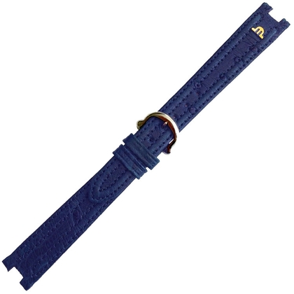 Maurice Lacroix Calypso Uhrenarmband Vogelstrauss Blau