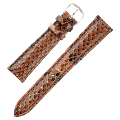 Pitone Echtes Python Schlangenleder Uhrenarmband Braun