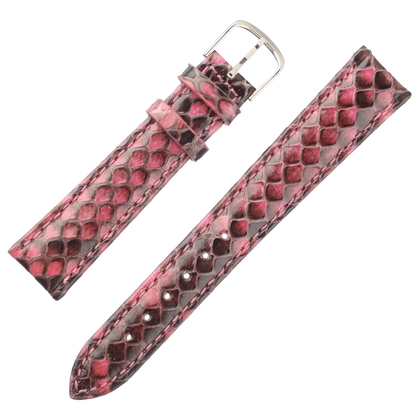 Pitone Echtes Python Schlangenleder Uhrenarmband Rosa