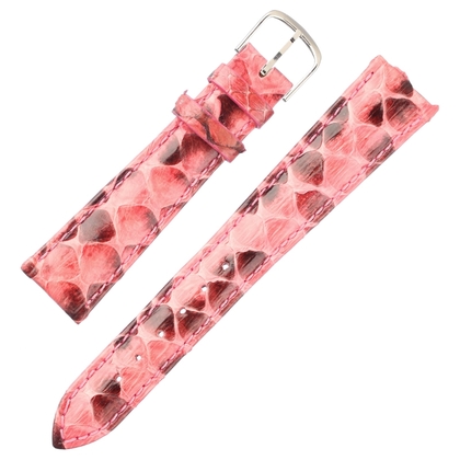 Pitone Echtes Python Schlangenleder Uhrenarmband Pink